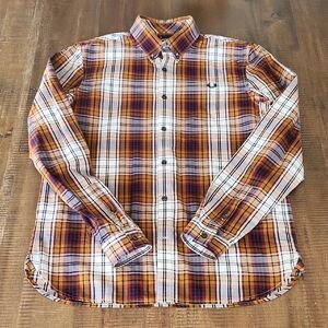 Men's Fred Perry Plaid Button-Down Shirt